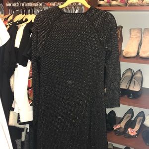 Zara Dresses - Black and Gold Zara Knit Dress-Med Zara Dresses - Black and Gold Zara Knit Dress-Med